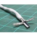 2 Core, Screened, Twisted Pair, 26 AWG, looks like PTFE Insulation, no other data, NOS