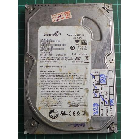 USED, Hard Disk, Seagate, Barracuda 7200.11, ST3320613AS, P/N: 9FZ162-302, Firmware: CC2J, Desktop, SATA , 320GB