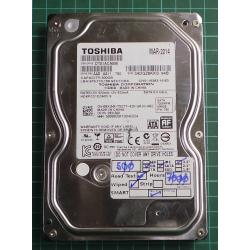 USED, Hard disk, TOSHIBA, DT01ACA050, Desktop, SATA, 500GB