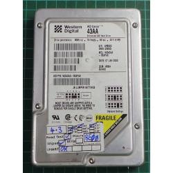 USED, Hard Disk, WD43AA, WD Caviar, WD43AA-00AFA0, Desktop, IDE, 4.3GB