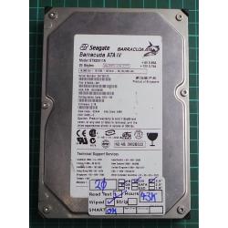 USED, Hard Disk, Seagate, Barracuda ATA IV, ST320011A, P/N: 9T6004-301, Firmware: 3.19, Config: SCV-09, Desktop, IDE, 20GB