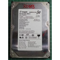 USED, Hard Disk, Seagate, Barracuda ATA IV, ST320011A, P/N: 9T6004-301, Firmware: 3.19, Config: SCV-08, Desktop, IDE, 20GB