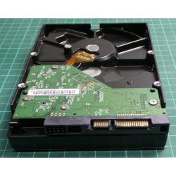 Complete Disk, PCB: 2060-771640-003 Rev A, WD2500AAKX, WD Caviar, WD2500AAKX-753CA1, 250GB, 3.5", SATA