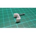 Nail in Clip, for 12x6mm Flat Cable, 25mm Nail, White