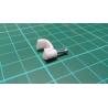 Nail In Clip, for 8x4mm Flat Cable, 15mm Nail, White