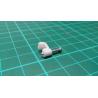 Nail in Clip, for 5x2mm Flat Cable, 15mm Nail, White