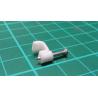 Nail in Clip, for 6x3mm Flat Cable, 16mm Nail, White