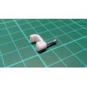 Nail in Clip, for 7x4mm Flat Cable, 16mm Nail, White
