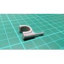 Nail in Clip, for 10mm Round Cable, 22mm Nail, Grey