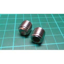 Grub Screw, M12x12mm, hex, Cup Piont