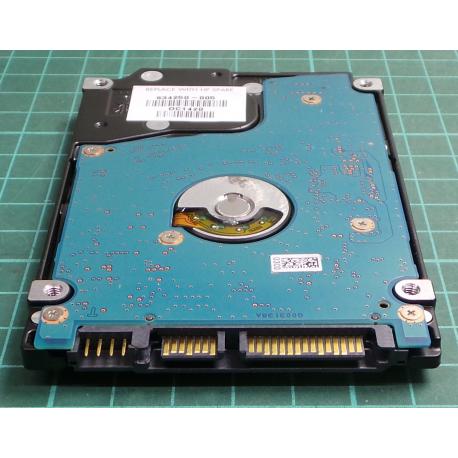 Complete Disk, PCB: G003138A, MQ01ABD075, TOSHIBA, AAH AA00/AX001C, 750GB, 2.5", SATA