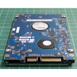 Complete Disk, PCB: CA26343-B84204BA, MHW2120BH, P/N: CA06820-B40700C1, FUJITSU, 120GB, 2.5", SATA