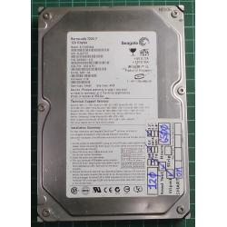 USED, Hard Disk, Seagate, Barracuda 7200.7, ST3120026A, P/N: 9W2083-313, Firmware: 3.76, Config: A4R-04, Desktop, IDE 120GB