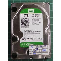 USED, Hard Disk, WD10EZRX, WD Green, WD10EZRX-00D8PB0, Desktop, SATA, 1TB