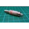 RCA / Phono Plug, All Metal, Red Stripe