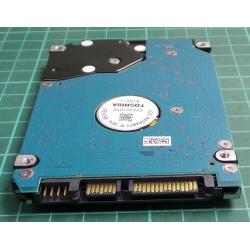 Complete Disk, PCB: G002822A, MK2561GSYF, HDD2E94 D UL01 T, TOSHIBA, 250GB, 2.5", SATA