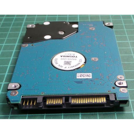 Complete Disk, PCB: G002822A, MK2561GSYF, HDD2E94 D UL01 T, TOSHIBA, 250GB, 2.5", SATA