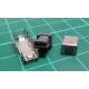 * New Photo * Plug, USB mini Hirose, soldering, PIN: 4, nickel, 500 mA, PBT
