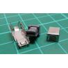 Plug, USB mini Hirose, soldering, PIN: 4, nickel, 500 mA, PBT