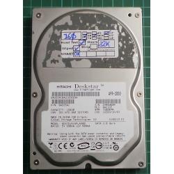 USED, Hard Disk, HITACHI, HDS721616PLA380, P/N: 0A33541, Desktop, SATA, 160GB