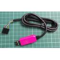Převodník USB/TTL RS232 6P, kabel 1m, PL2303XD