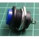 Tlačítko R13-507 OFF-(ON) 250V/3A do otvoru 16mm tmavě modré