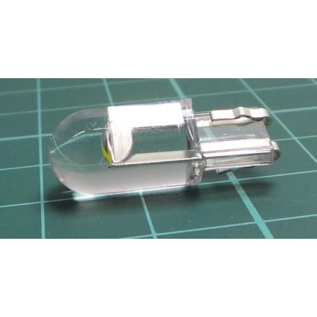 Žárovka LED T10 12V bílá, plast