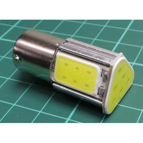 Žárovka LED Ba15S 12V bílá, COB