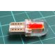 Žárovka LED T10 12V červená, COB, silica