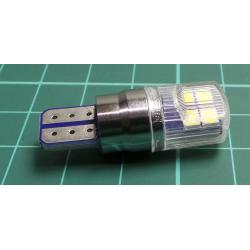 Žárovka LED T10 10-30V bílá, 8xSMD3030