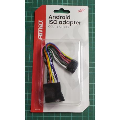 Konektor ISO CCA rádiový adaptér Android 5A 12V AMIO