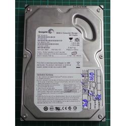USED, Hard Disk, DB35.2 Consumer Storage, Seagate, ST3160212ACE, P/N: 9BE012-510, Firmware: 3.ACB, Desktop, IDE, 160GB