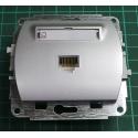 Ethernet outlet from euro wallbox, Silver, We don't have the plastic frames for these, IP20, 