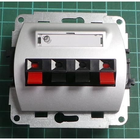 Strojek zasuvka dvojita repro + kryt, IP20, TREND, 5GG-2