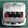 Dual loudspeaker outlet from euro wallbox, Silver, We don't have the plastic frames for these, IP20, TREND, 5GG-2