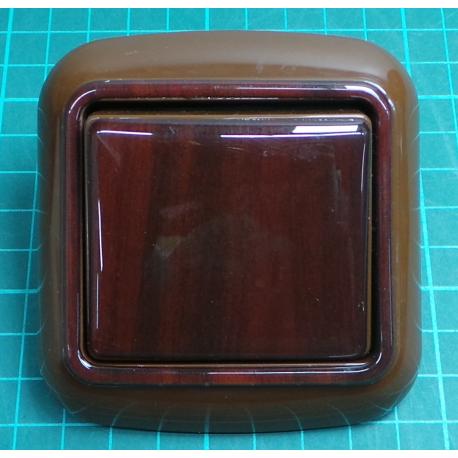 Prepinac stridavy c.6 tmavy mahagon IP20, 10A, 250V, WPUL-3A