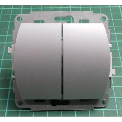 Prepinac 5B- stridavy c.6+6+klapka, 10AX, 250V, IP20, TREND, 5WP-33