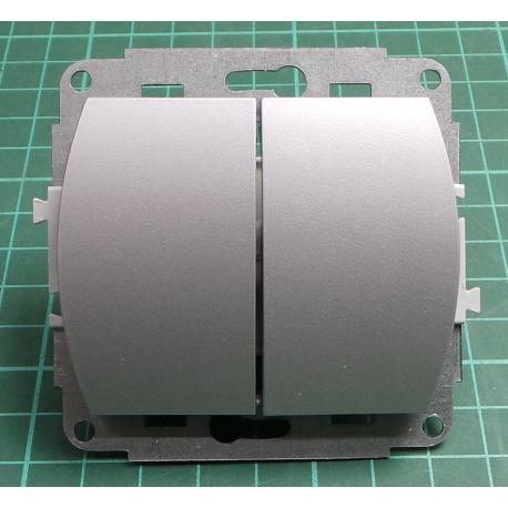 Prepinac 5B- stridavy c.6+6+klapka, 10AX, 250V, IP20, TREND, 5WP-33