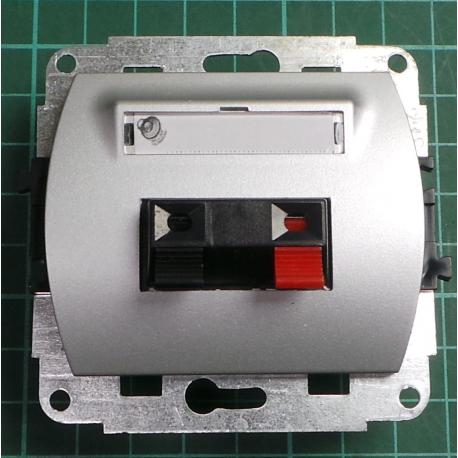 Strojek zasuvka jednonasobna repro + kryt, IP20, TREND, 5GG-1