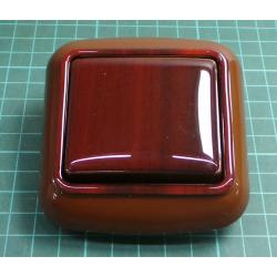 Prepinac krizovy c.7, tmavy mahagon, IP20, 10A, 250V, WPUL-6A, DONA LUX