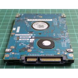 Complete Disk, PCB: CA26342-B81404BA, MHW2080BJ G2, P/N: CA06855-B30500DL, 80GB, 2.5", SATA