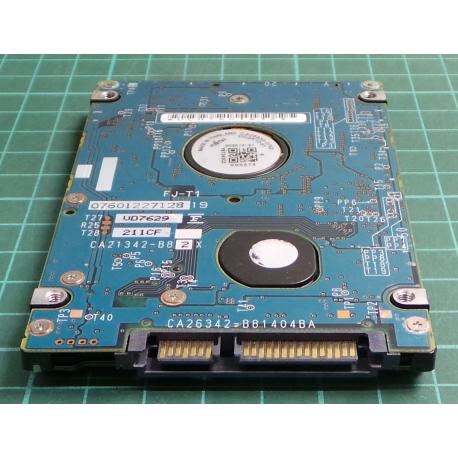 Complete Disk, PCB: CA26342-B81404BA, MHW2080BJ G2, P/N: CA06855-B30500DL, 80GB, 2.5", SATA