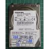 USED, Hard Disk, TOSHIBA, MK2035GSS, HDD2A30 C ZK01 T, Laptop, SATA, 200GB