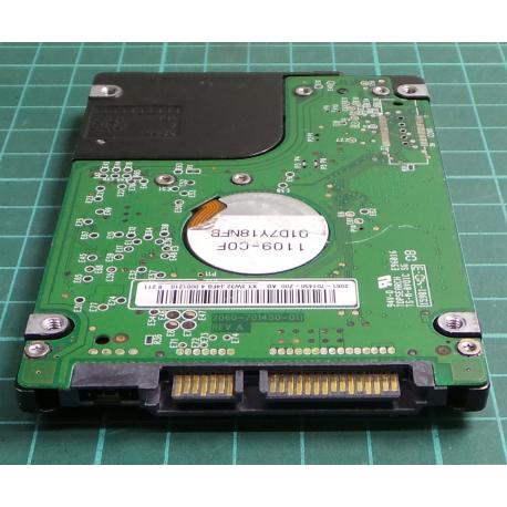 Complete Disk, PCB: 2060-701450-011 Rev A, WD800BEVS, WD Scorpio, WD800BEVS-22RST0, 80GB, 2.5", SATA