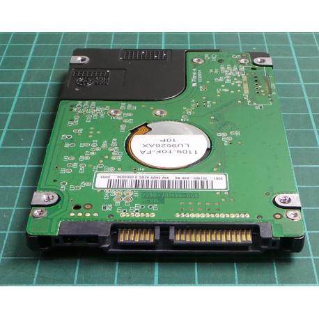 Complete Disk, PCB: 2060-701499-005 Rev A, WD1600BEVT, WD Scorpio, WD1600BEVT-22ZCT0, 160GB, 2.5", SATA