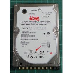 USED, Hard Disk, Seagate, Momentus 5400.2, ST96812A, P/N: 9W3882-504, Firmware: 3.06, Laptop, IDE, 60GB