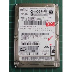 USED, Hard Disk, FUJITSU, MHT2060AH, P/N: CA06377-B10600DL, Laptop, IDE, 60GB
