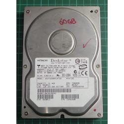 USED, Hard Disk, HITACHI, HDS722580VLAT20, P/N: 0A30511, Desktop, IDE, 60GB