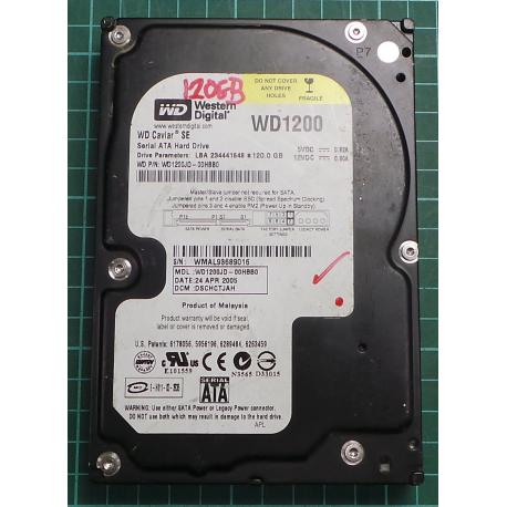 USED, Hard Disk, WD1200, WD Caviar, WD1200JD-00HBB0, Desktop, SATA, 120GB
