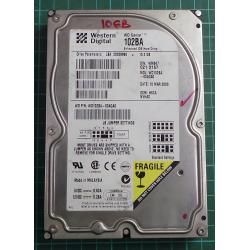 USED, Hard Disk, 102BA, WD Caviar, WD102BA-00AGA0, Desktop, IDE, 10GB